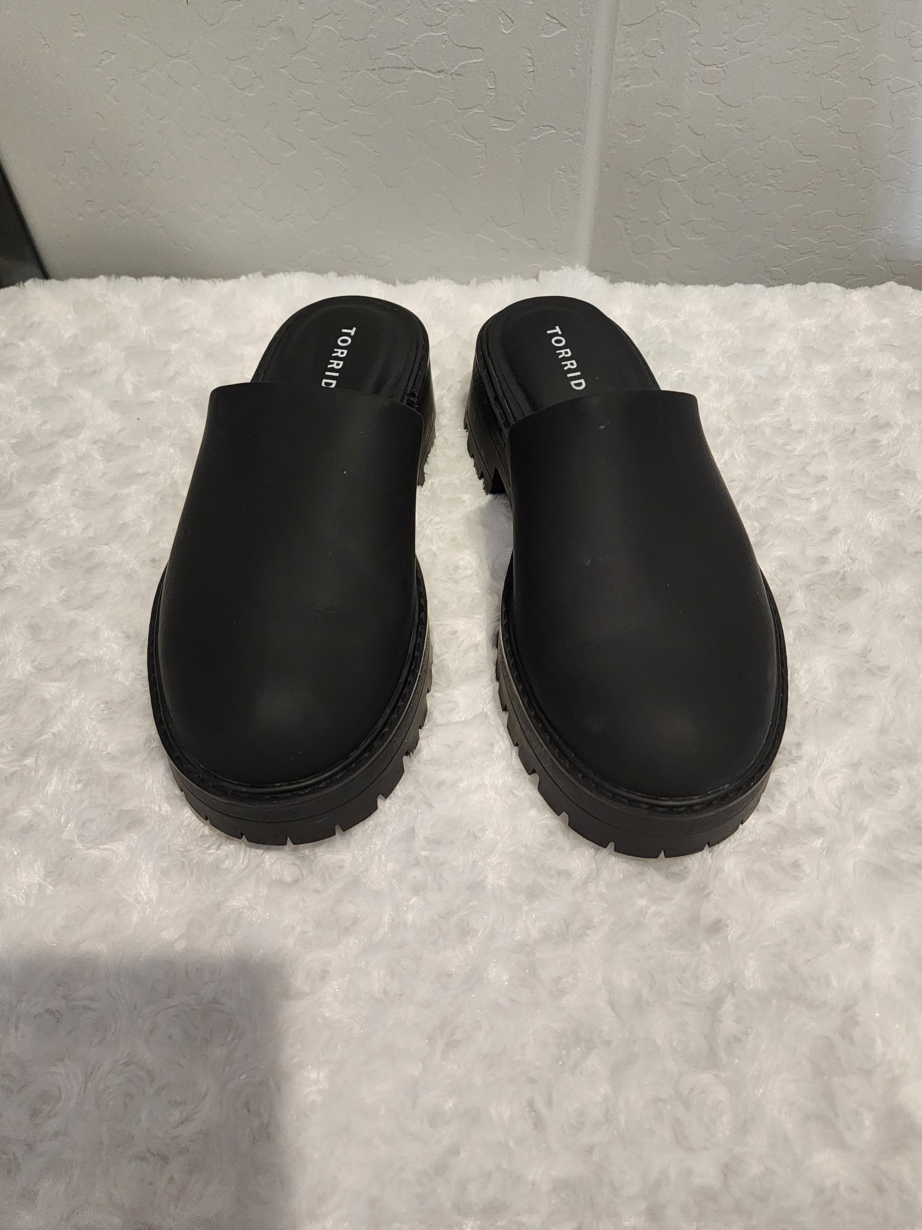 Torrid Black Chunky Platform Mule Clogs